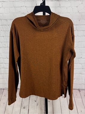 Athleta Uptempo II Hoodie Sweatshirt Copper Lightweight Size Small